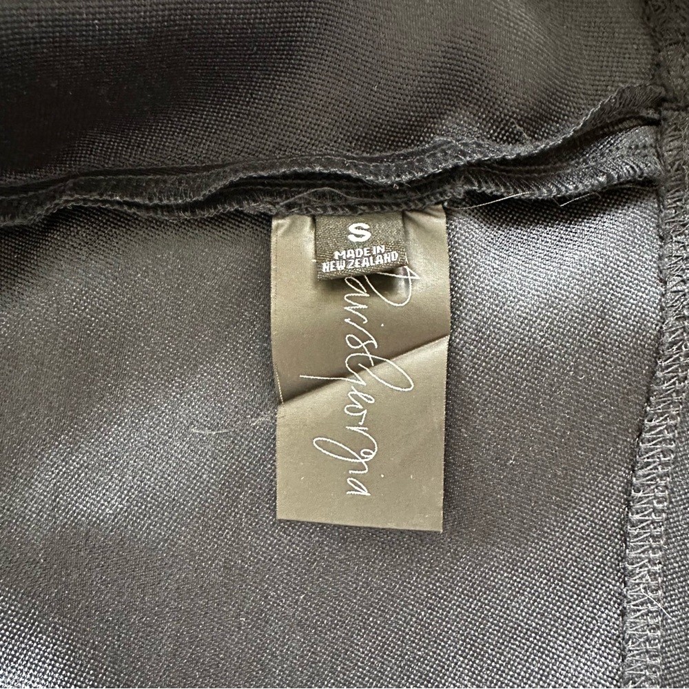 Paris Georgia Jay Jay Dark Navy Mini Sculptured Silk Blend Dress - Picture 8 of 11
